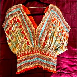 New without tags size M Rose + Olive summer top.